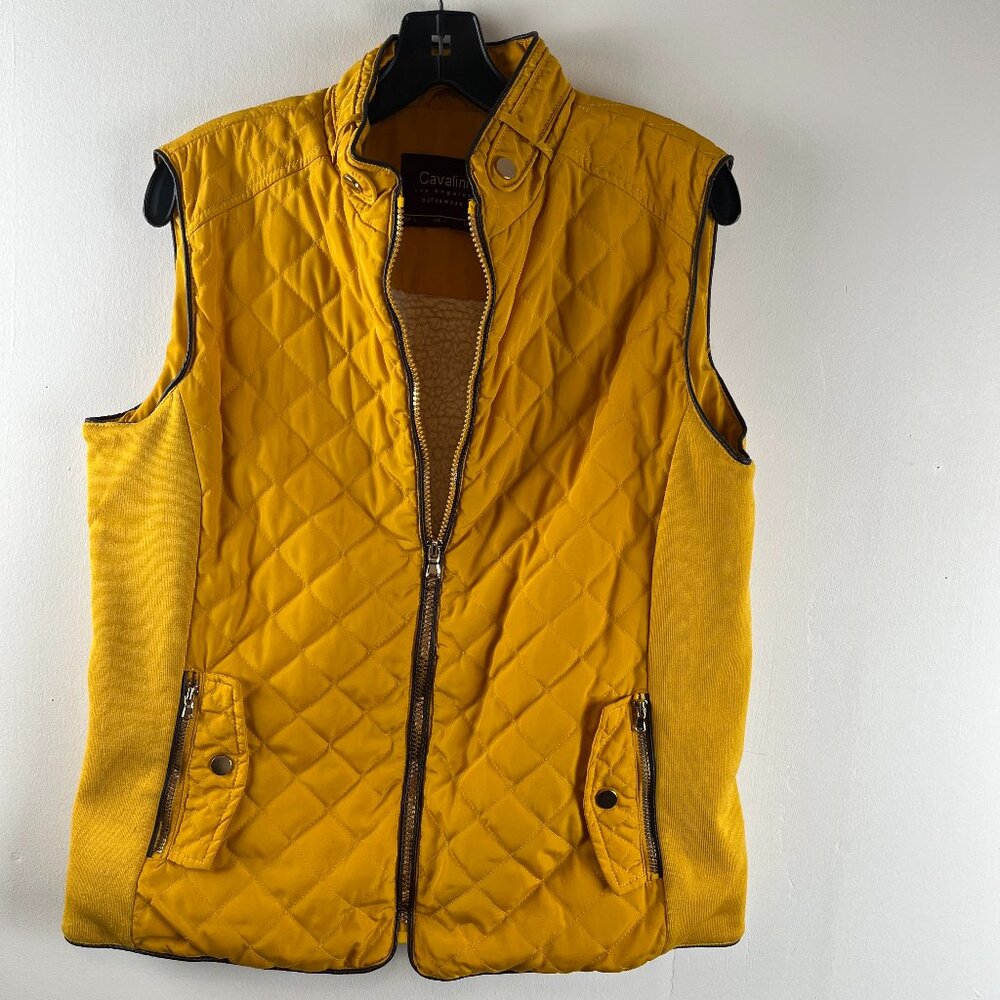 Cavalini Women Lined Puffer Vest Large